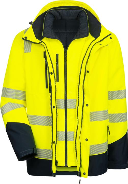 Nitras High visibility jacket multifunction MotionTex, yellow, size XL (5XL)