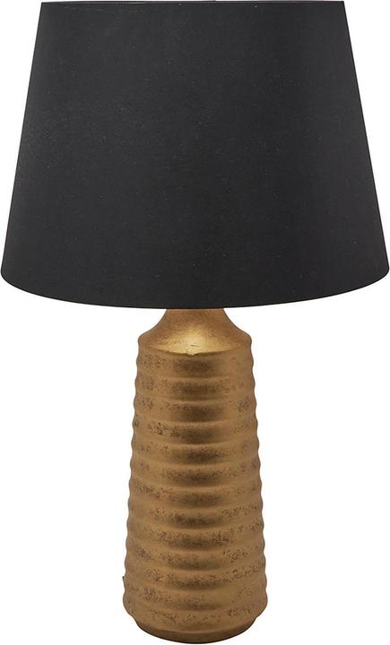 Produktbild Hestia Keramik Tischlampe Schwarz & Gold