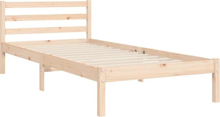 Image du produit VidaXL Massivholzbett mit Kopfteil 2FT6 Small Single (75 x 190 cm)