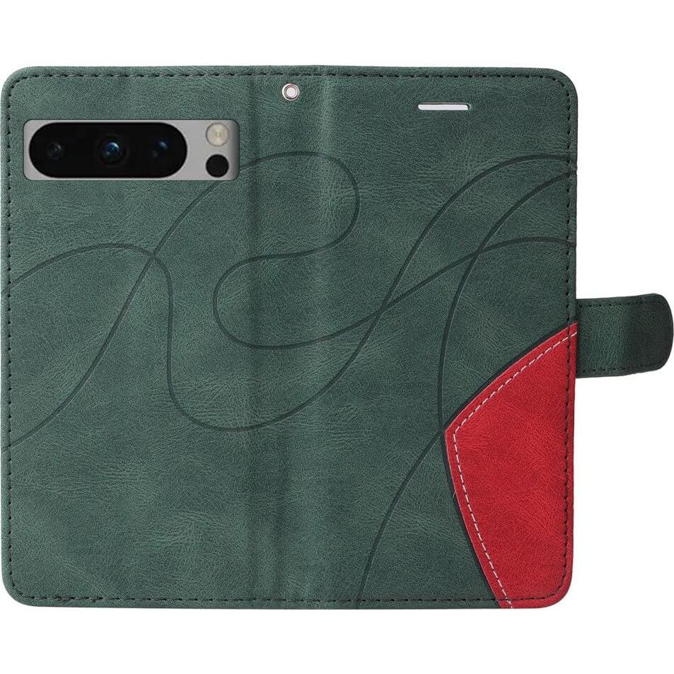 Thumbnail - Cover-Discount Google Pixel 8 Pro - Dual-color Etui Hülle grün (Google Pixel 8 Pro), Smartphone Hülle, Grün