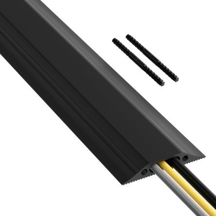 Produktbild Rs Pro Medium Duty Black Floor Cable Cover - 9m (Kabelbrücke, 900 cm)