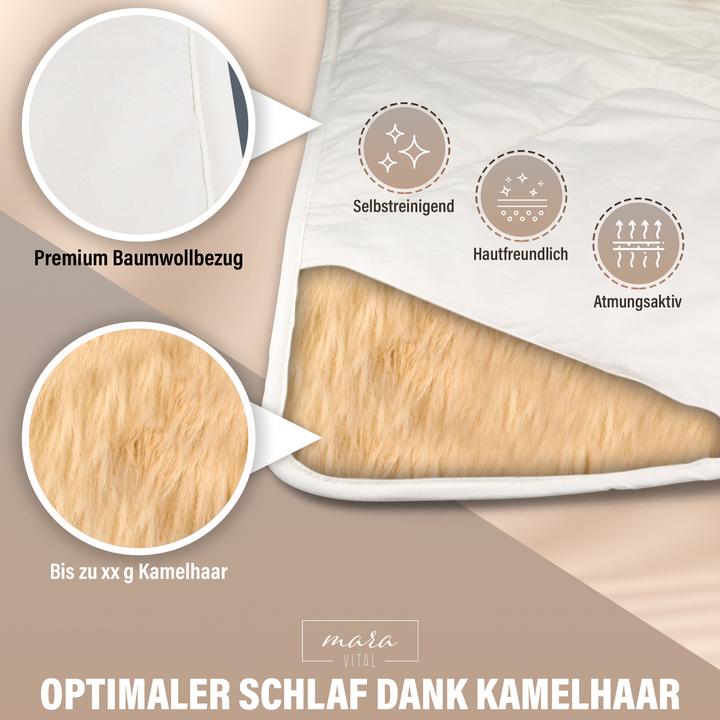 Produktbild Mara Vital Kamelhaardecke (200 x 200 cm)