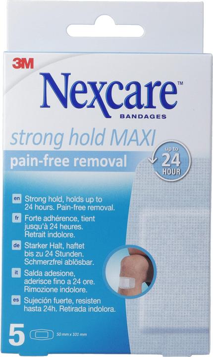 Actual product image Nexcare Strong Hold Maxi Pain Free Removal 50x100mm (5 x)