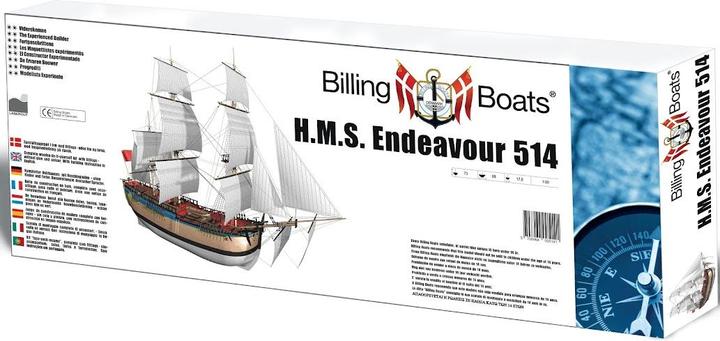 Actual product image Billing Boats HMS Endeavour 1:50 Wooden Hull - (437173)