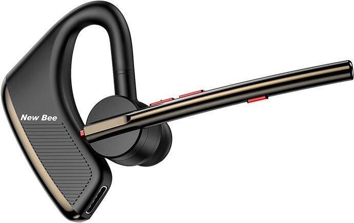 Actual product image NewBee Wireless headphone with microphone New Bee M50 (black and gold) (ANC, 24 h, Wireless)