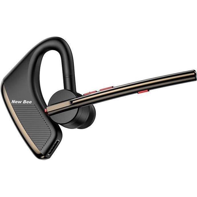 Thumbnail - NewBee Wireless headphone with microphone New Bee M50 (black and gold) (ANC, 24 h, Kabellos), Kopfhörer, Schwarz, Gold
