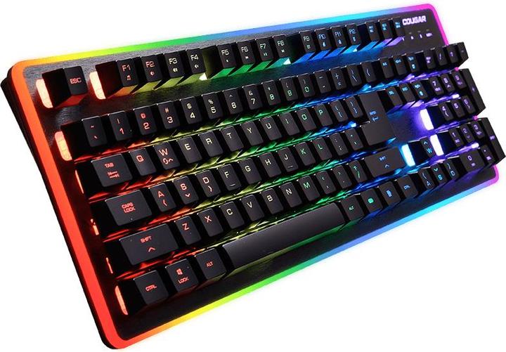 Actual product image Cougar DEATHFIRE EX keyboard USB QWERTY Black (DE, Cable)