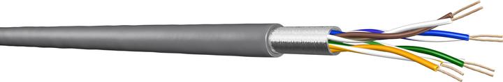 Draka Câble patch UC300 S26, Cat. 5e, F/UTP, sans halogène, gris, tambour jetable de 1000 m (CAT5)