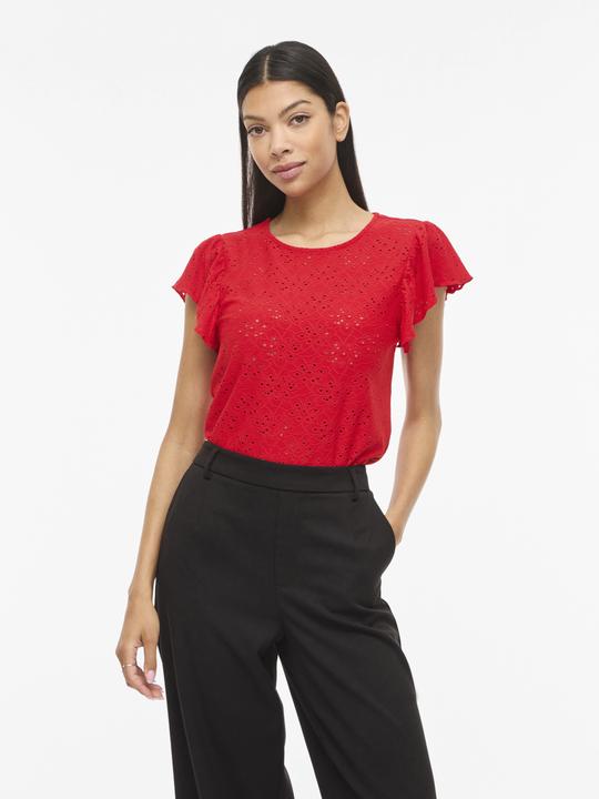 Immagine prodotto Vila VIKAWA Rundhals Oberteil mit kurzen Ärmeln (M)