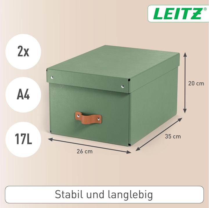 Actual product image Leitz Storage Box Puro Medium with Lid (A4)