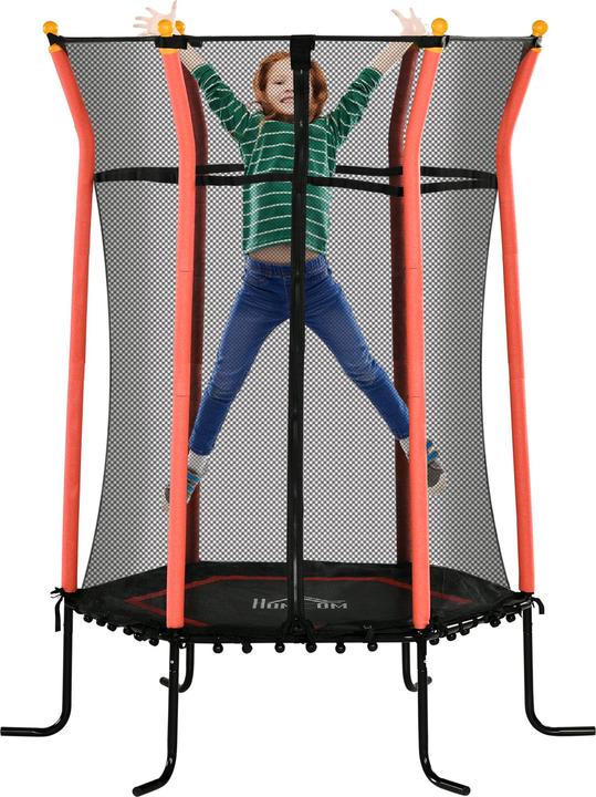 Produktbild Homcom Kindertrampolin Stahl, Kunststoff Rot (163.50 cm)