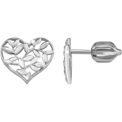Brilio, Ohrringe, Silver - Silver earrings Heart 431 001 02762 04