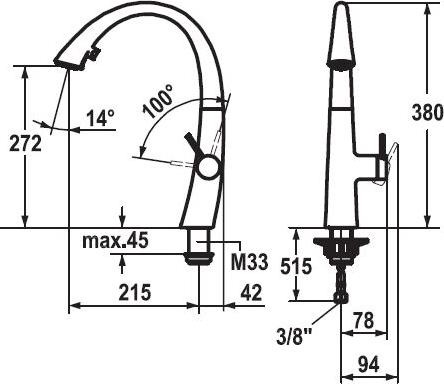 Actual product image KWC Kitchen faucet Zoe