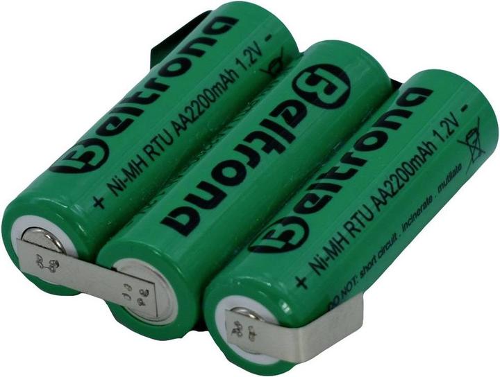 Image du produit Beltrona RTU3AAZ Pack de piles rechargeables 3x Mignon (AA) Z-soudure NiMH 3.6 V 2200 mAh (1 pcs, AA, 2200 mAh)