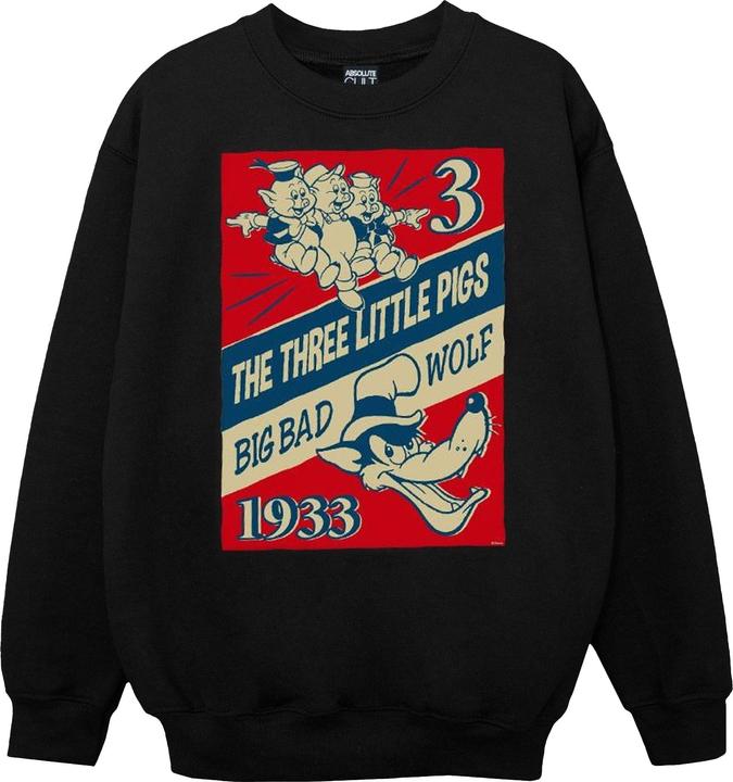 Produktbild Disney Three Little Pigs And The Big Bad Wolf Sweatshirt Mädchen (152, 158)