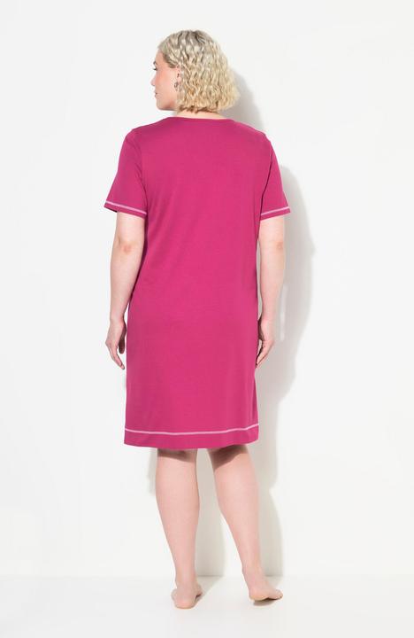 Actual product image Ulla Popken Summer Delights Short Sleeve Sleep Tee (42, 44)