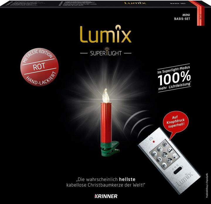 Produktbild Krinner LED Christbaumkerze Superlight Starter-Set (12 x)