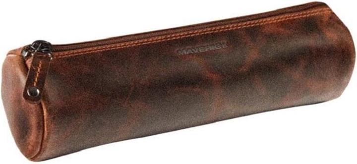 Maverick Astuccio in pelle grande vintage marrone