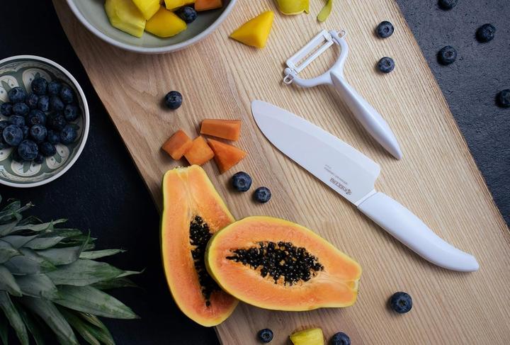 Produktbild Kyocera Bamboo Knife Block + WHWH Set