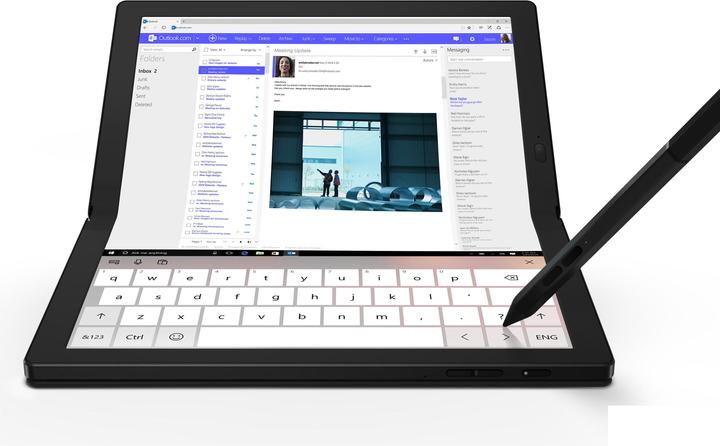 Produktbild Lenovo ThinkPad X1 Fold Gen 1 (13.30", 256 GB, 8 GB, Ohne Tastaturlayout, Intel Core i5-L16G7)