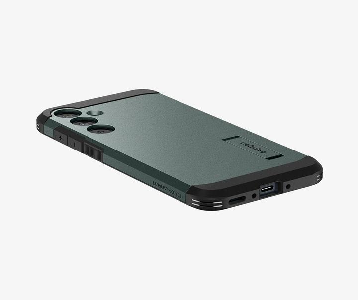 Actual product image Spigen Tough Armor Sam A35 5G zielony/abyss green ACS07518 (Samsung Galaxy A35)