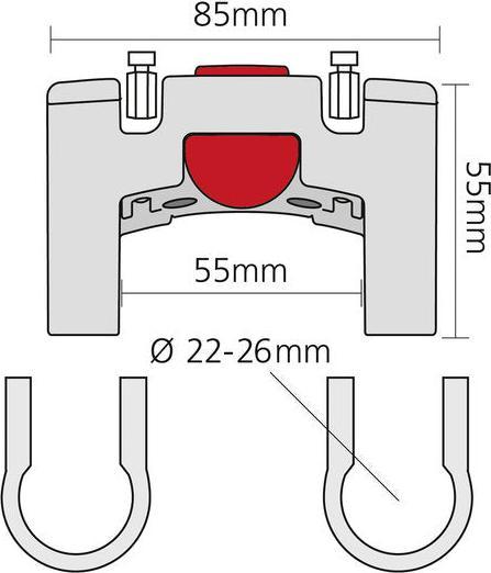 Produktbild KlickFix Lenkeradapter standard Ø 22-26mm