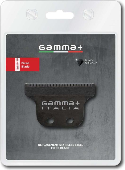 Immagine prodotto Gamma Più Gamma+ Tagliacapelli a lama fissa Black Diamond per parrucchieri e barbieri (1 x)