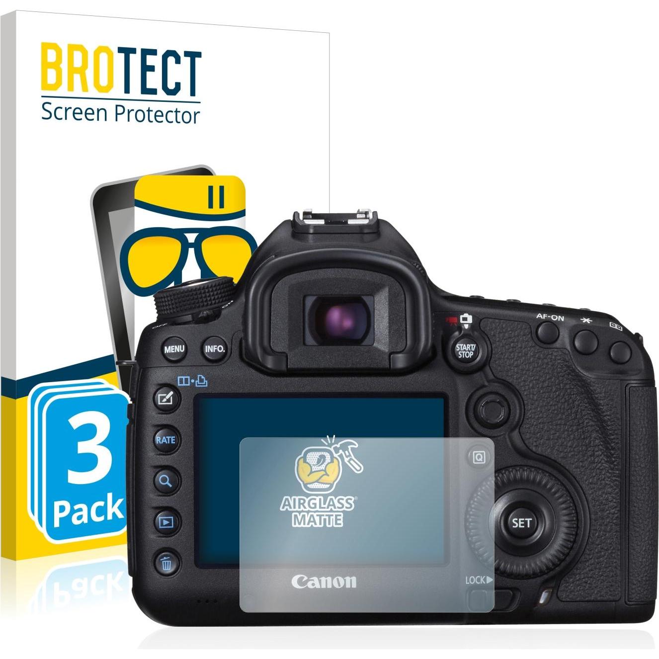 BROTECT AirGlass Panzerglasfolie Matt (Displayschutz, EOS 5D Mark III), Kameraschutz