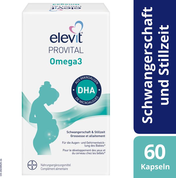 Actual product image Elevit Provital Omega3 DHA (60 Piece, Capsules, 82 g)
