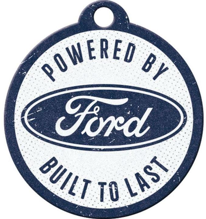 Actual product image Nostalgic-Art Merchandising Nostalgic Art key ring Ford Ø 4 cm, blue/white, motif: logo