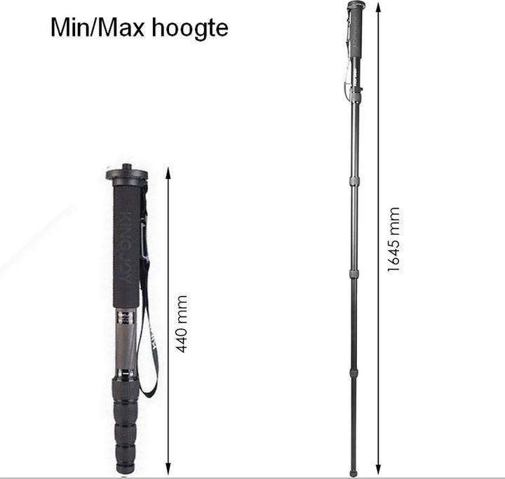 Actual product image Kingjoy MP-329M Carbon + VT-20M Monopod (Carbon)