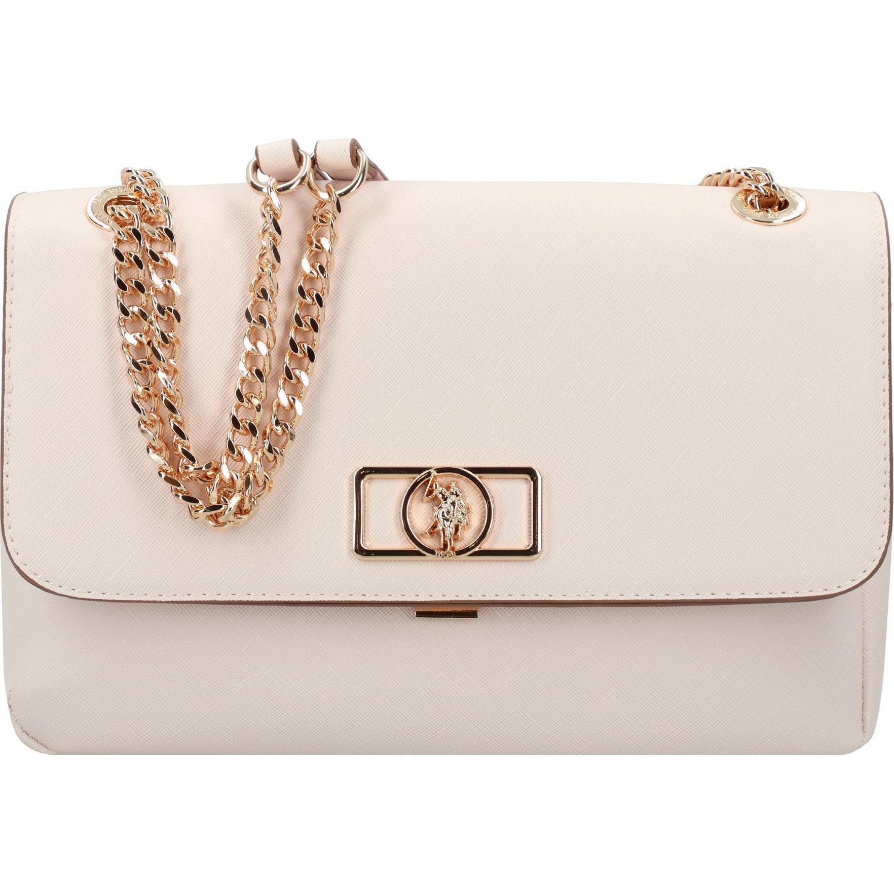 U.S. Polo, Handtasche, Jones Schultertasche 28 cm, Beige