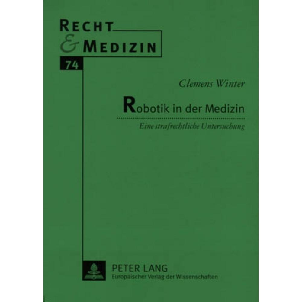 Robotik in der Medizin, Fachbücher von Clemens Winter