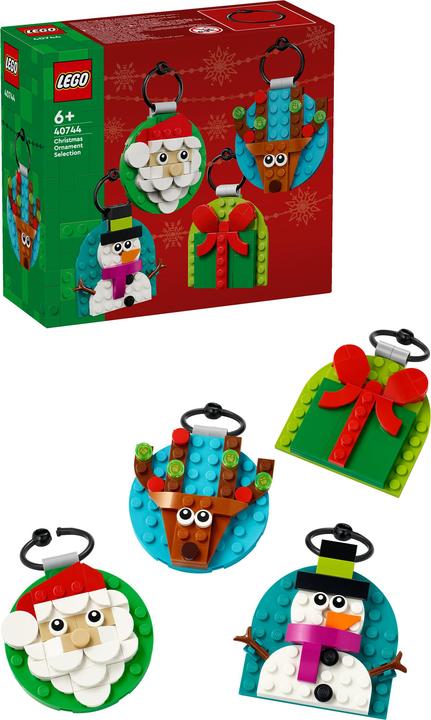 Produktbild LEGO Verschiedene Christbaumanhänger (40744, LEGO Iconic)