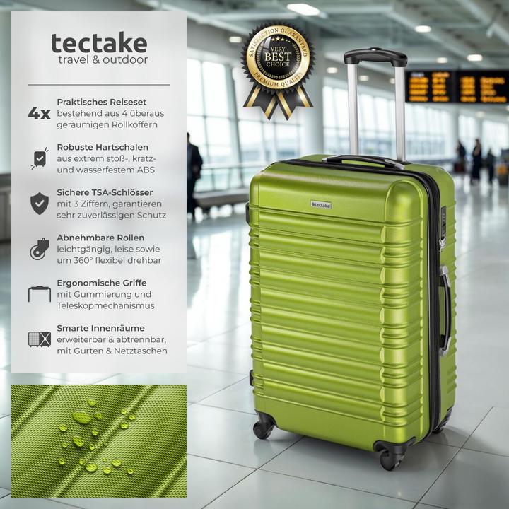 Produktbild tectake Hartschalenkofferset (106 l)