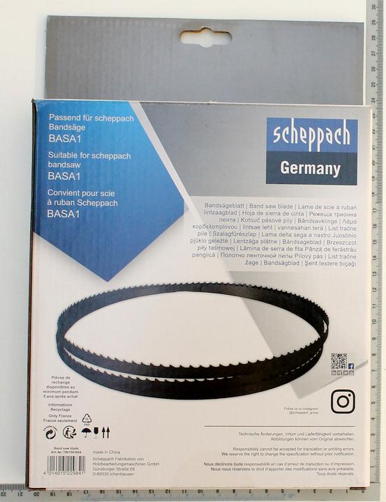 Immagine prodotto Scheppach Lama a nastro 1490mm / 10mm / 0,36mm / 14 Z/Z