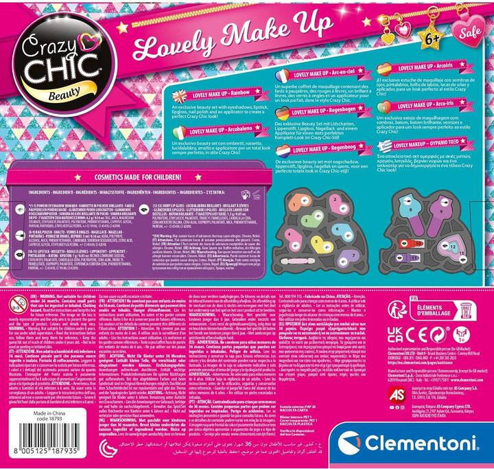 Image du produit Clementoni Crazy Chic Palette de maquillage Arc-en-ciel