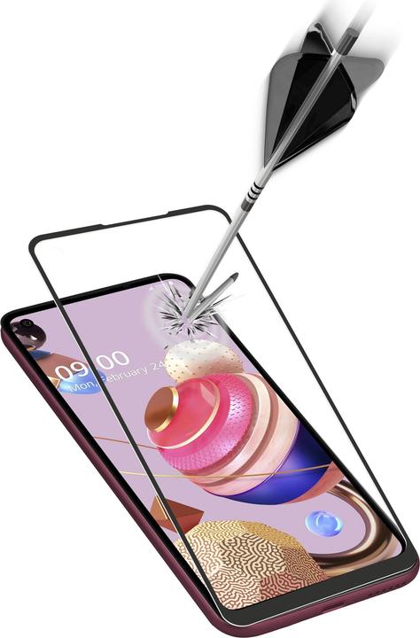 Produktbild Cellularline Capsule Screen Protector, LG K51S, Black (1 Stück, LG K51s)