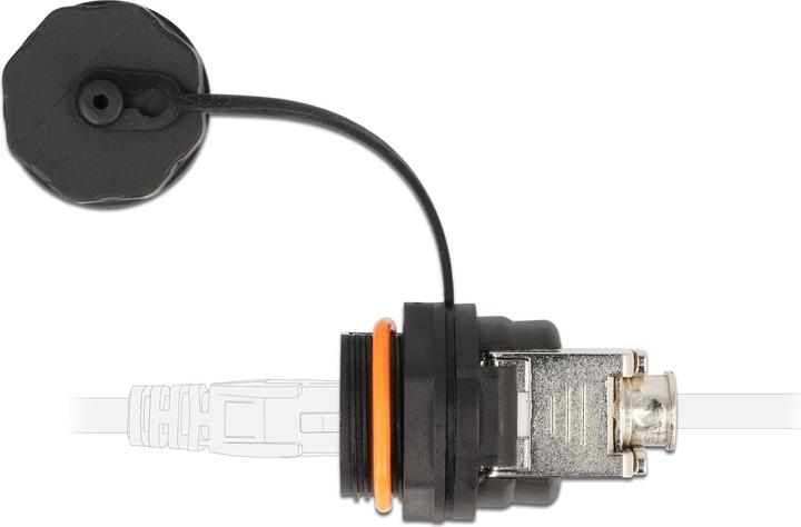 Produktbild Delock Kabelverbinder RJ45 Buchse zu Cat.6A LSA mit Verschlusskappe wasserfest (Netzwerk Kupplung)