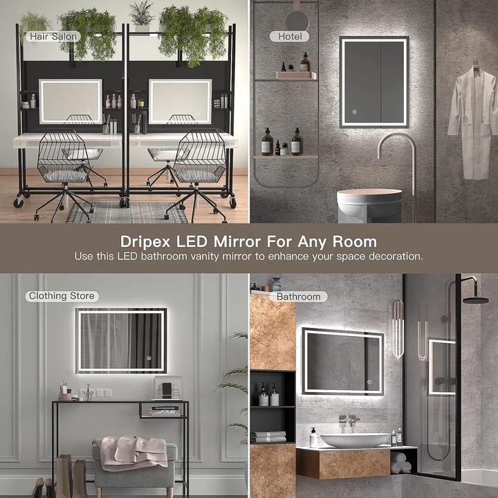 Actual product image Dripex Badspiegel (70 x 50 cm)