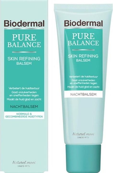 Actual product image Bioderma Biodermal Pure Balance Skin Refining Balm Night Cream - 50ml (50 ml)