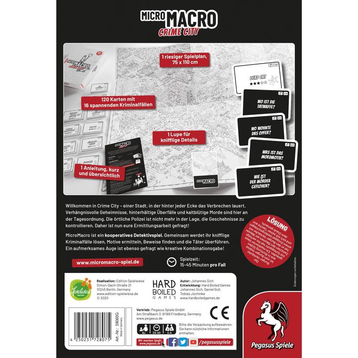 Produktbild Pegasus MicroMacro: Crime City (Deutsch)
