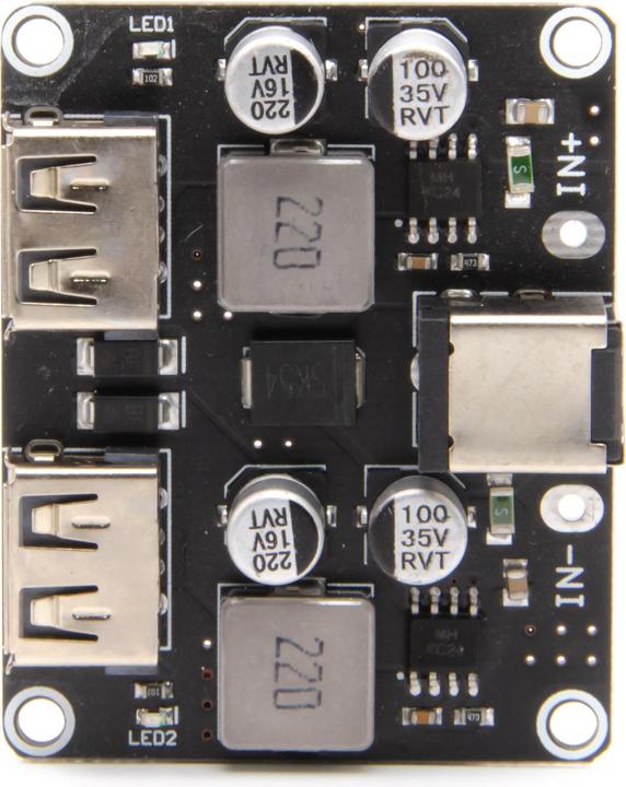 Produktbild Purecrea USB 2x QC3.0 Step-Down DC-DC Quick Charge Platine 6-32V DC