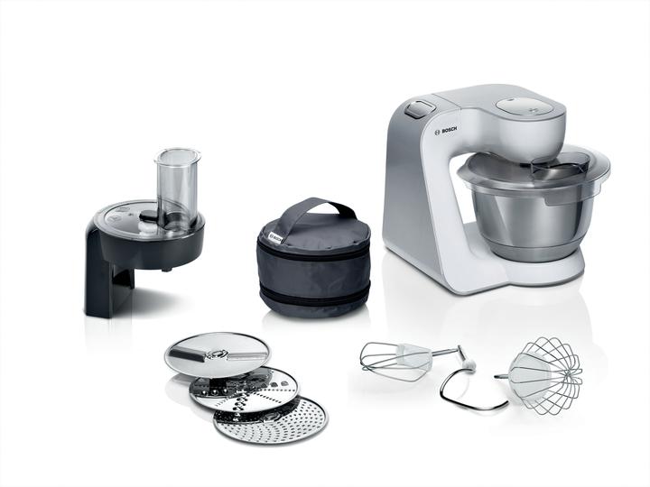 Image du produit Bosch Hausgeräte Série 4, Robot de cuisine, MUM 5, 1000 W, blanc, argent, MUM58210 (1000 W)