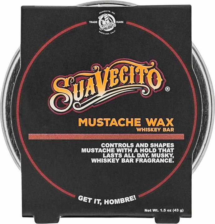 Actual product image Suavecito Mustache Wax - Whiskey Bar