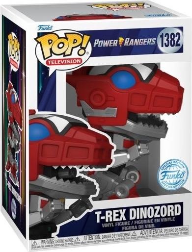 Actual product image Funko Pop! Television: Power Rangers - T-Rex Dinozord (Special Edition) #1382 Vinyl Figure