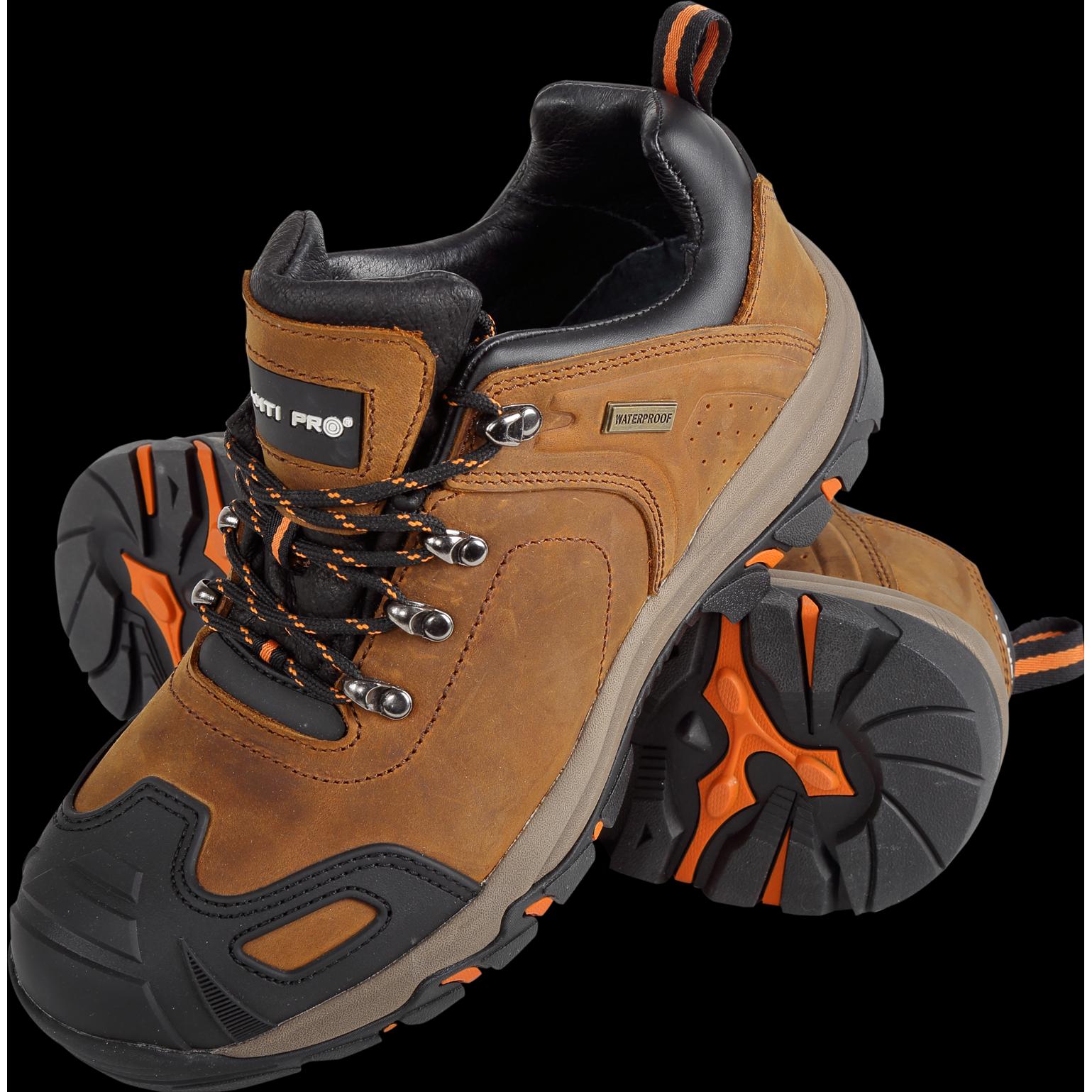 Lahti Pro, Sicherheitsschuhe, Shoes without lift 'crazy horse' bronze, o2 sra, "47", ce, lahti (O2, 47)