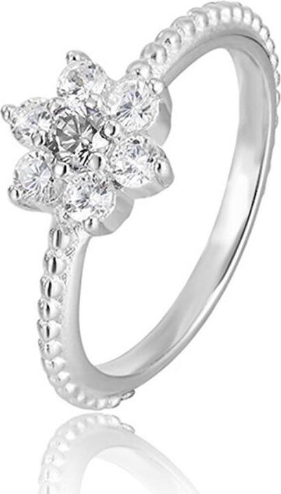 Produktbild Beneto Silver ring with flower AGG211 - Circuit: 50 mm (L) (50, 925 Silber)