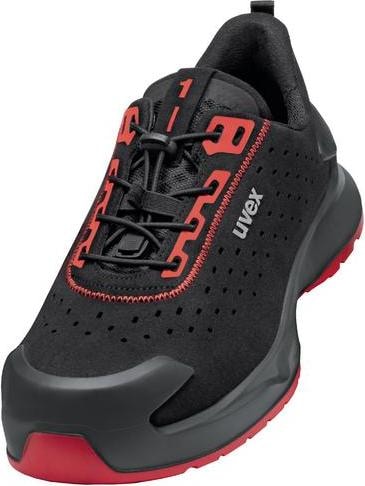 Uvex Sports uvex 1 x-craft Halbschuhe S1 PL 68022 schwarz Weite 11 Grösse 48 (S1P, 48)