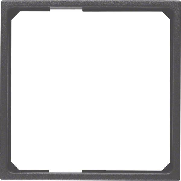 Berker, Zubehör Schalterprogramm, Adapterring für Zentralstück 50 x 50 mm S.1/B.3/B.7 anthrazit, matt